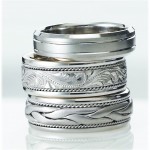 Novell wedding bands can be made wider, narrower, in different metals, and much more.