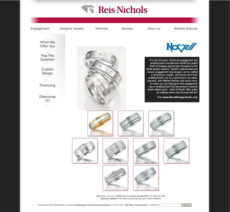 Reis Nichols jewelry website
