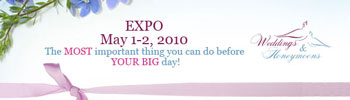 Online bridal expo - May 1 and May 2, 2010.