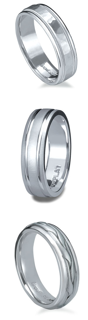 Here are some classic platinum wedding band styles that have been popular 