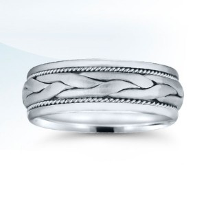 Braided wedding band