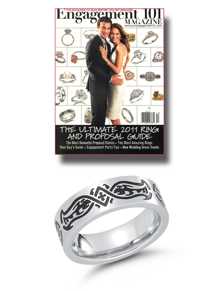 Stainless steel ring featured in Engagement 101.