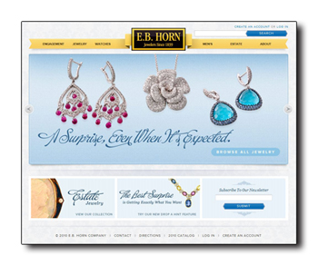 EB Horn jewelry website.