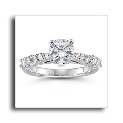 Platinum engagement ring by Novell.