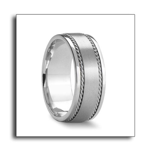 Their new silver wedding bands collection include some of Novell Design 