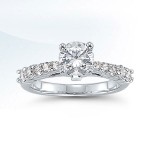 Platinum engagement ring