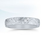 Hand-engraved wedding band