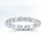 Platinum wedding band with diamonds