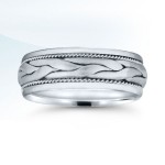 Braided wedding band