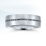 Black diamond wedding band