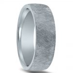 Wedding ring finish - crisscross florentine