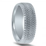 Wedding ring finish - honeycomb