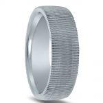 Wedding ring finish - vertical corrugated