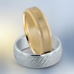 Novell gold wedding band