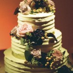 Lovely flowered wedding cake!