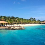 Great beach view at one of the Caribbean's awesome honeymoon destinations.