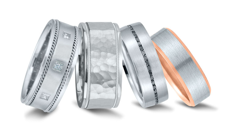 Novell wedding bands at Zadok Jewelers