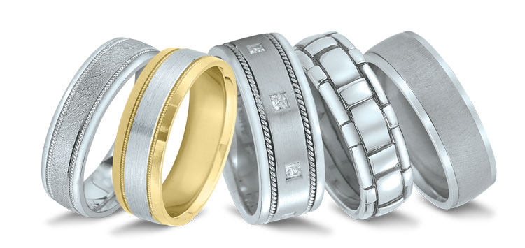 Wedding bands at Steve Quick Jeweler