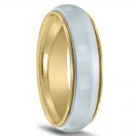 Two-tone wedding band