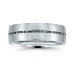 Novell wedding band featured at Barmakian Jewelers