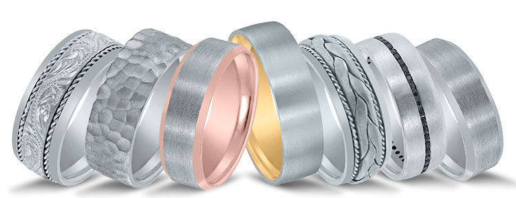 Novell wedding bands at Venus Jewelers