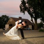 Carson Valley wedding kiss