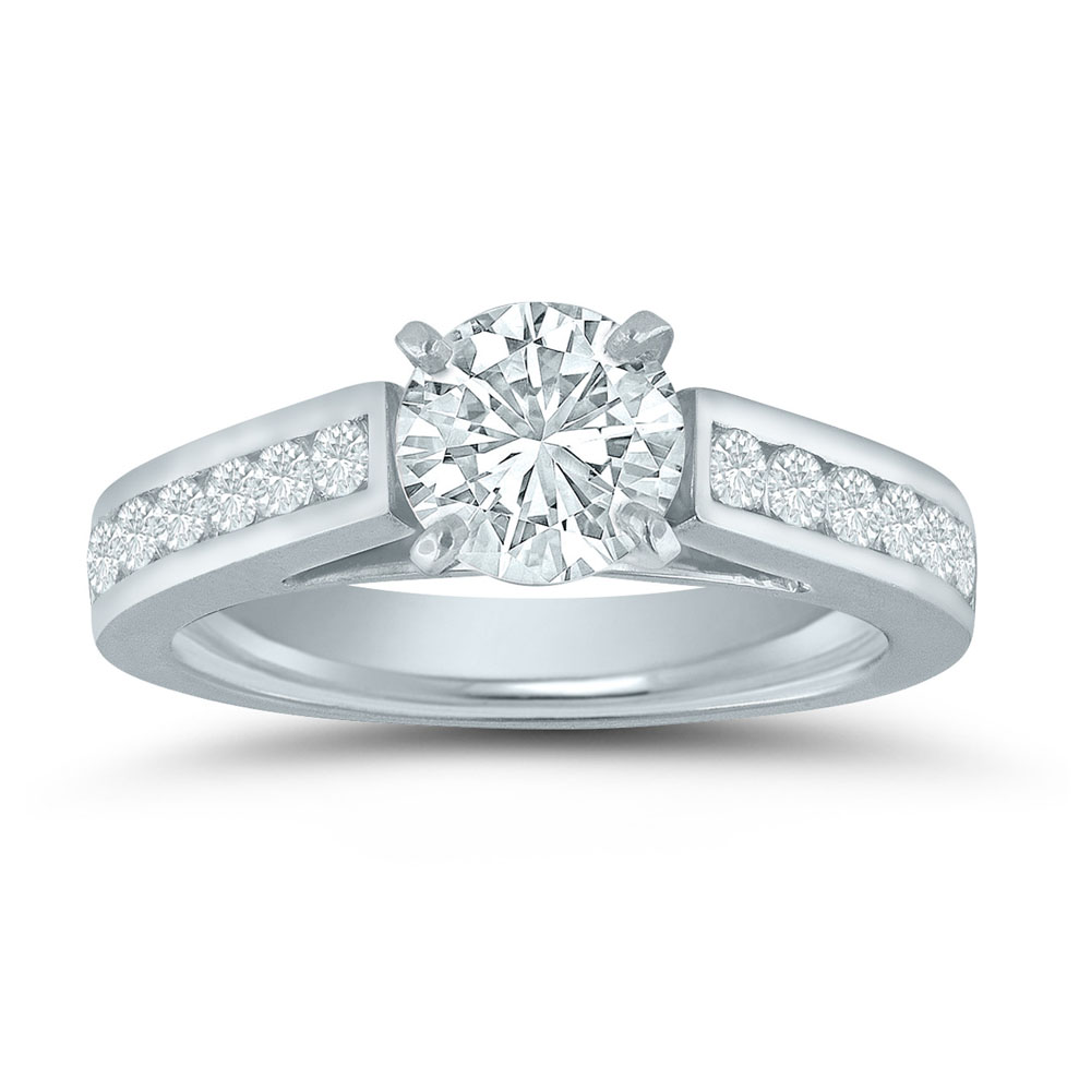 Lieberfarb semi-mount engagement ring ED70854