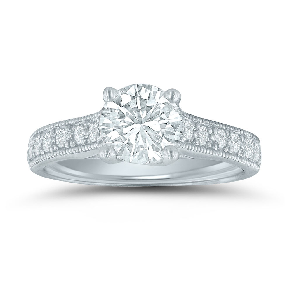 Lieberfarb semi-mount engagement ring ED70856