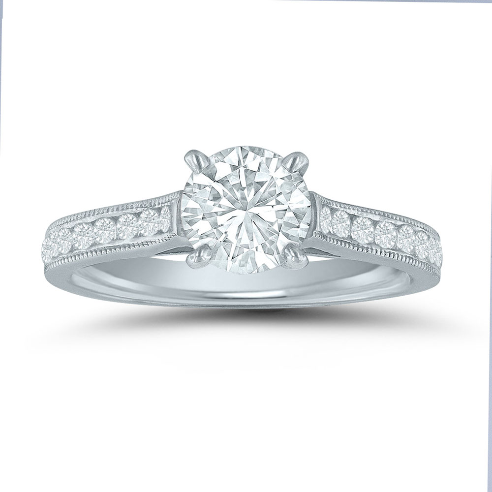 Lieberfarb semi-mount engagement ring ED70881