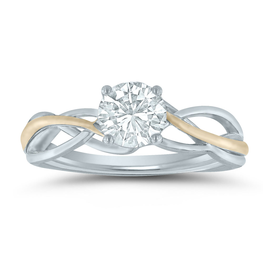 Lieberfarb semi-mount engagement ring