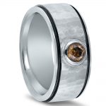 Custom wedding band by Novell's Custom Shop.