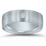 Platinum men's diamond wedding band - made better in America.