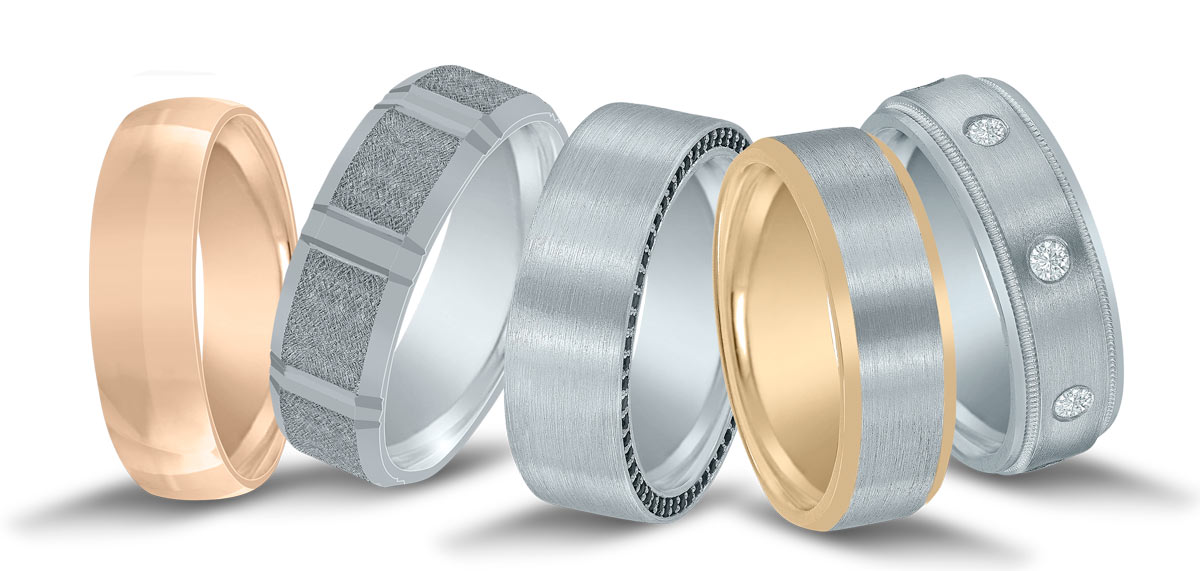 Novell wedding bands for men