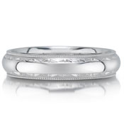 C1700/5GW wedding band  - 5mm - pictured in white gold, but can be made in platium or palladium.