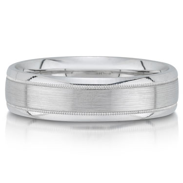 The C4450 6GW is a wedding band that is 6mm wide and can be specially 