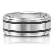 C7501/7G is a titanium wedding band that is 8mm wide.