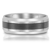 The C75700-7GSS is a stainless steel wedding band that is 7mm wide.