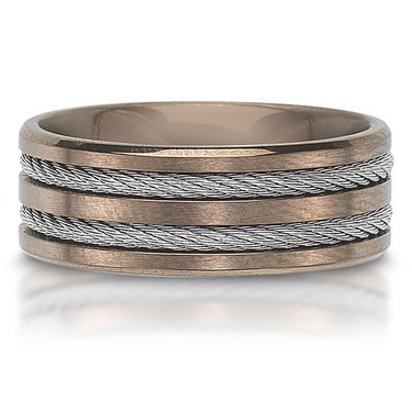 The C757018GSS is a stainless steel wedding band that is 8mm wide