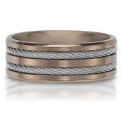 The C75701-8GSS is a stainless steel wedding band that is 8mm wide.