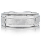 C7920/6GP is a hammered wedding band that is 6mm wide.
