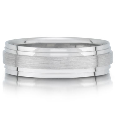 Platinum wedding band C7922-5GP is a carved platinum wedding band that ...