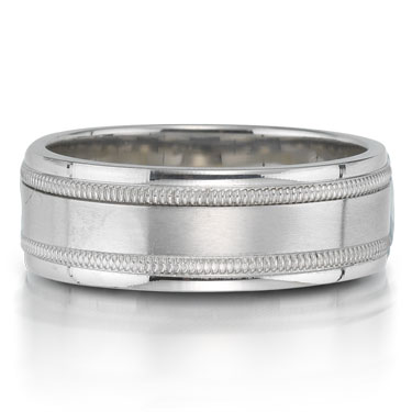 Men's Wedding Bands Â» Carved Â» Platinum and palladium