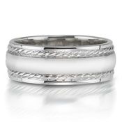 X2009-7GQP is a platinum-palladium combination wedding band that is 6mm wide.