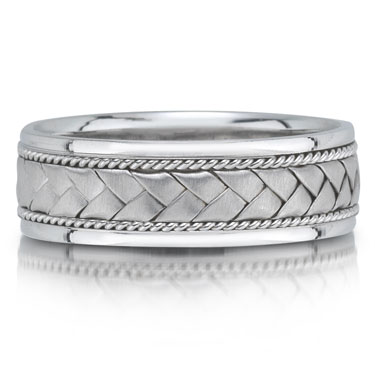 Men 39s Wedding Bands Braided