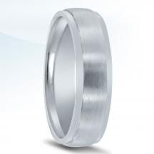 Men's Wedding Band by Novell - N00057 with Bright Edges