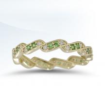 Ladies Stackable Ring with Colored Stones