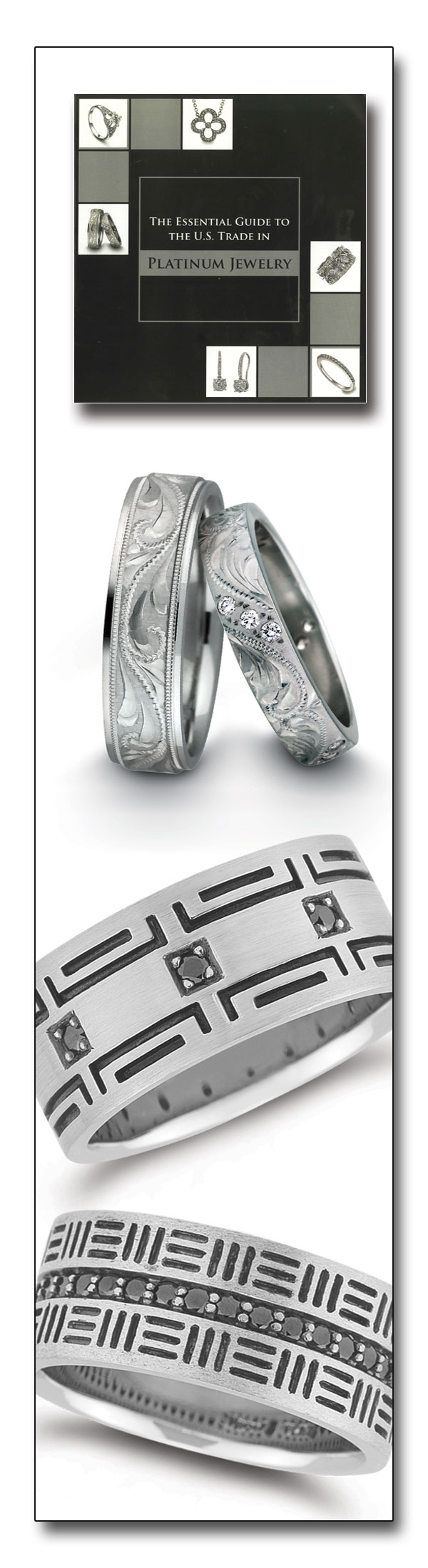 Platinum rings by Novell. Novell Wedding Bands