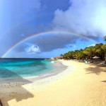 Rainbow found at Harbour Village in Bonaire - one of the great honeymoon destinations.