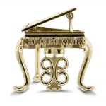 Gold miniature piano