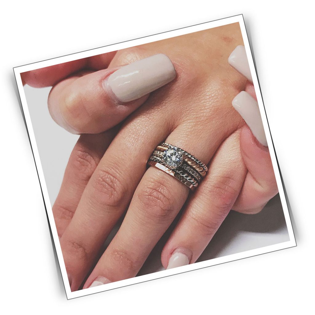 stackableringsdiamonds Novell Wedding Bands